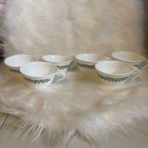Corelle spring blossom hook cups x 9, Saucer X2, 1 Bowl, 5x Plate 7 In, 2 X 10in